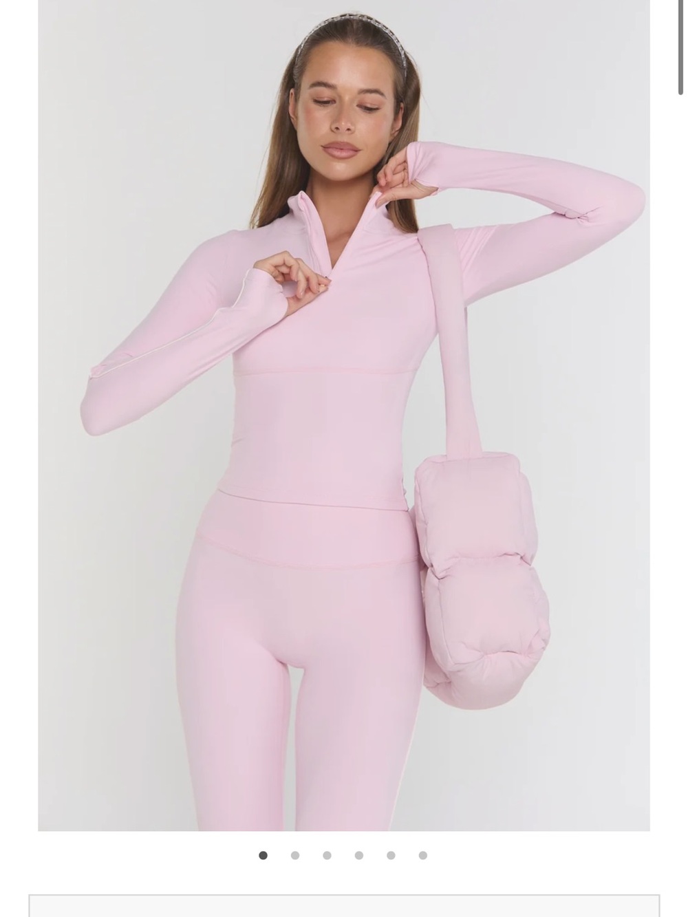 Astoria Airvíve Half Zip Jacket - Pink/Cream